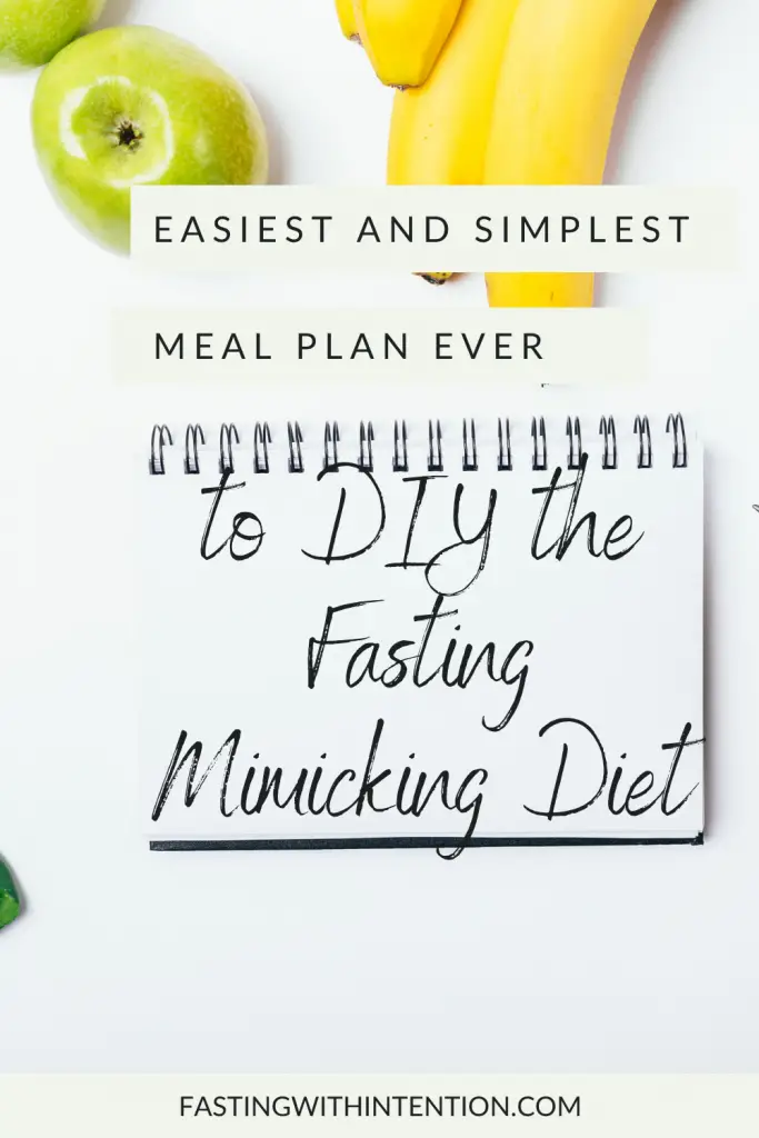 fasting mimicking diet DIY meal plan