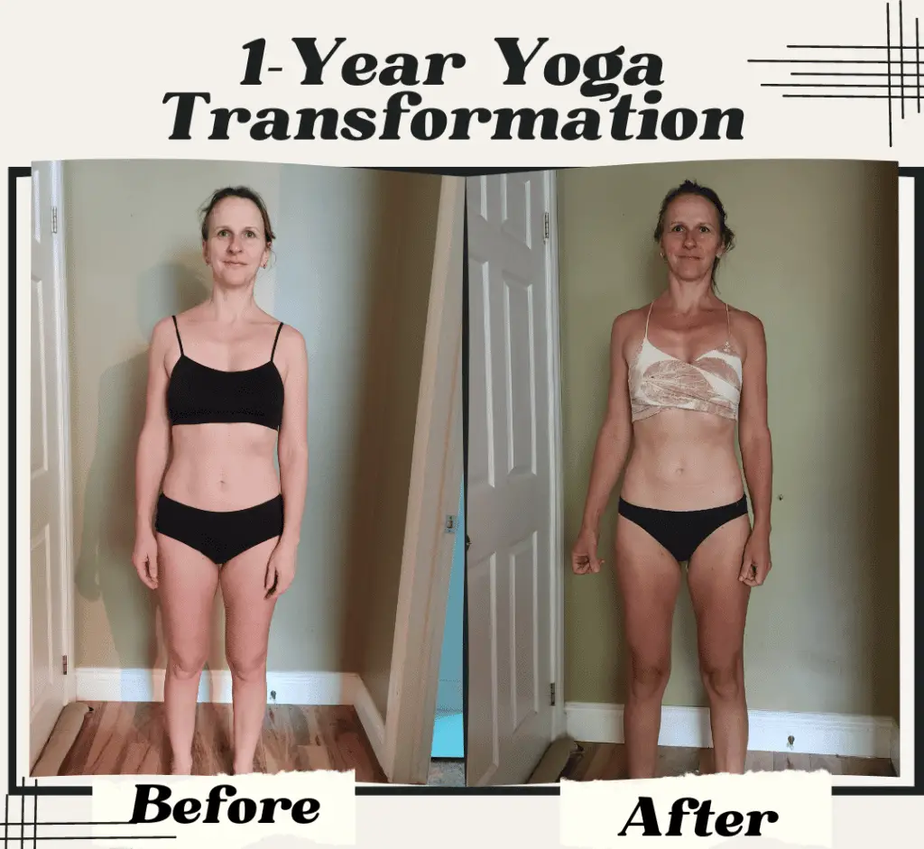 1-year yoga body transfromation