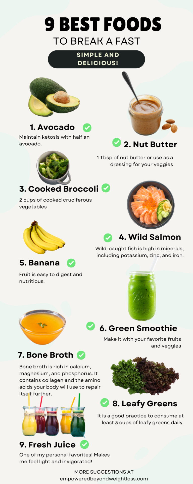 15 Best Foods To Break A Fast That Are Simple And Delicious - Empowered 