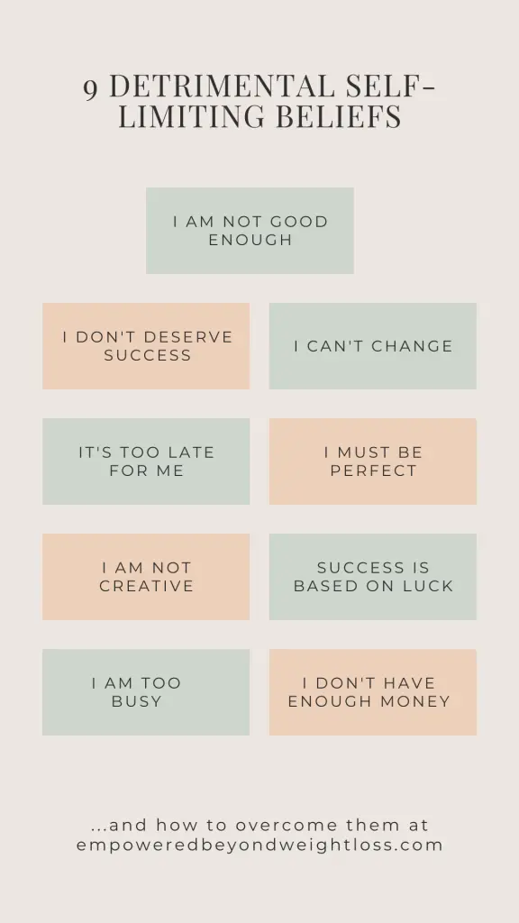 self-limiting beliefs examples