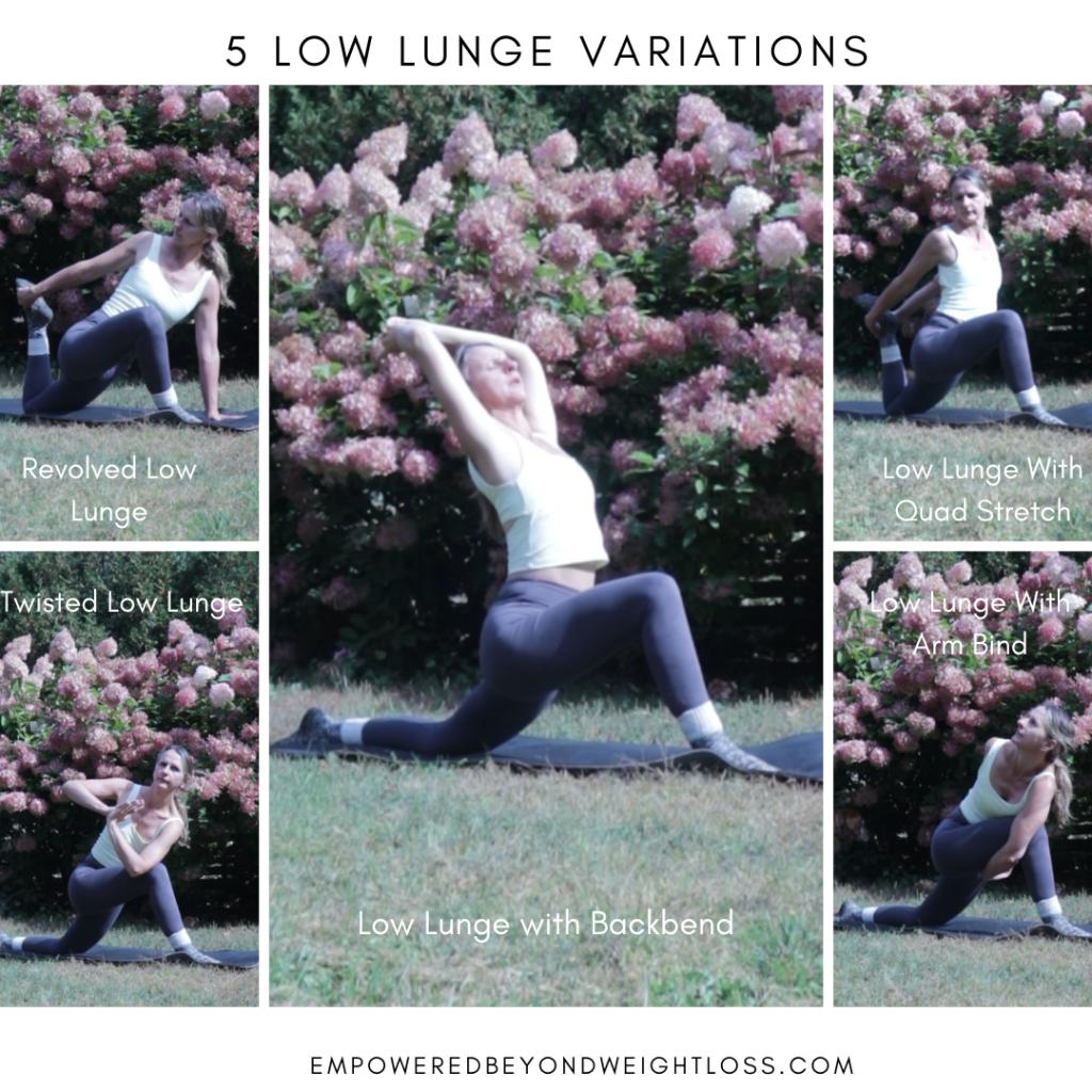 low lunge yoga variations